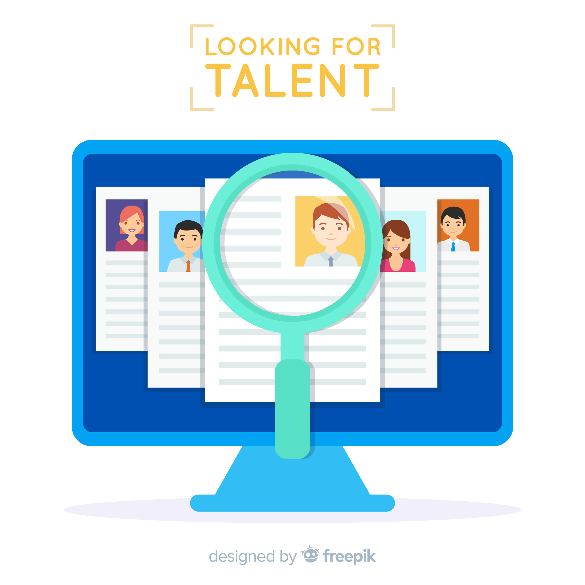 Talent acquisition graphic image by freepik 