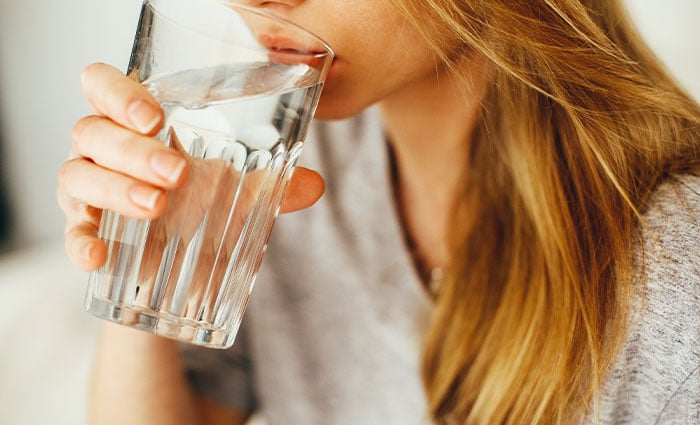 Woman Drinking water