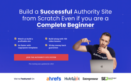 authority hacker landing page