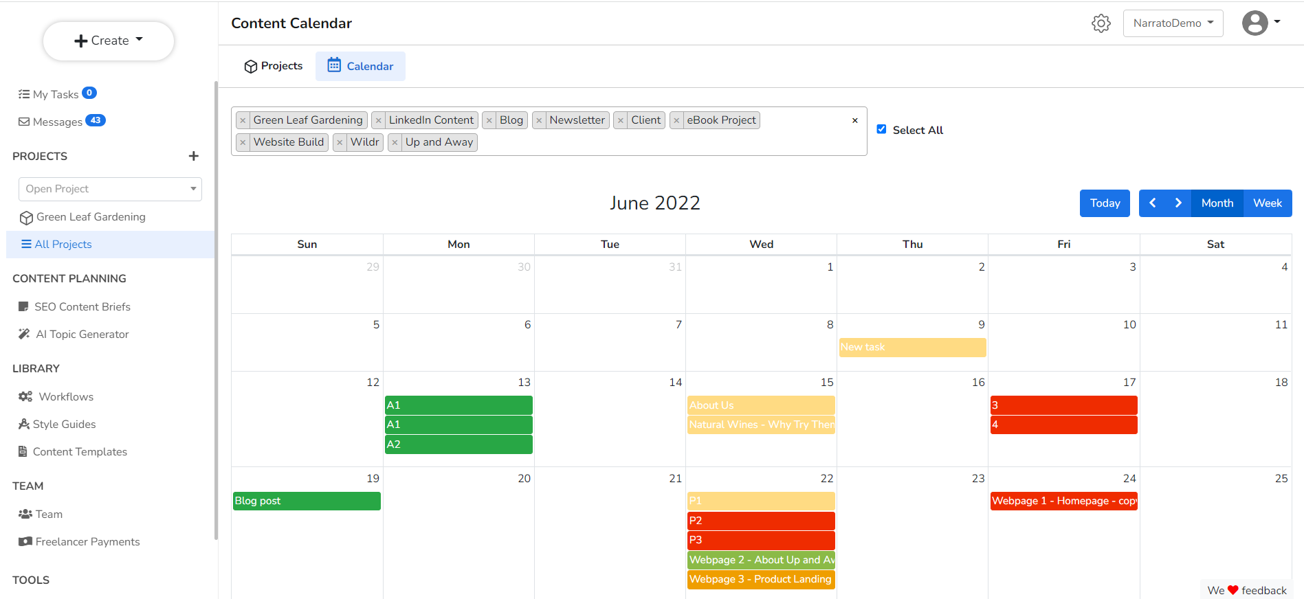 content workflow
