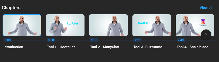 YouTube Affiliate Marketing: Chapters