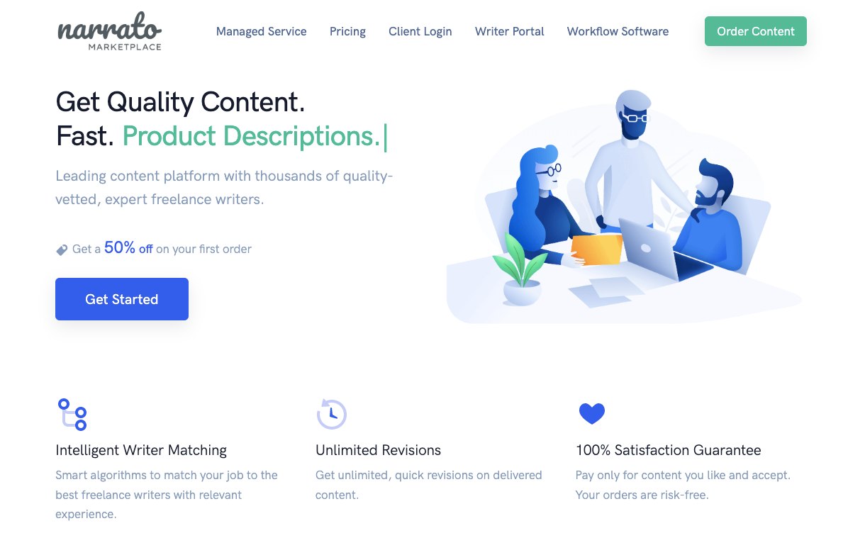Narrato Marketplace: Hire Copywriters