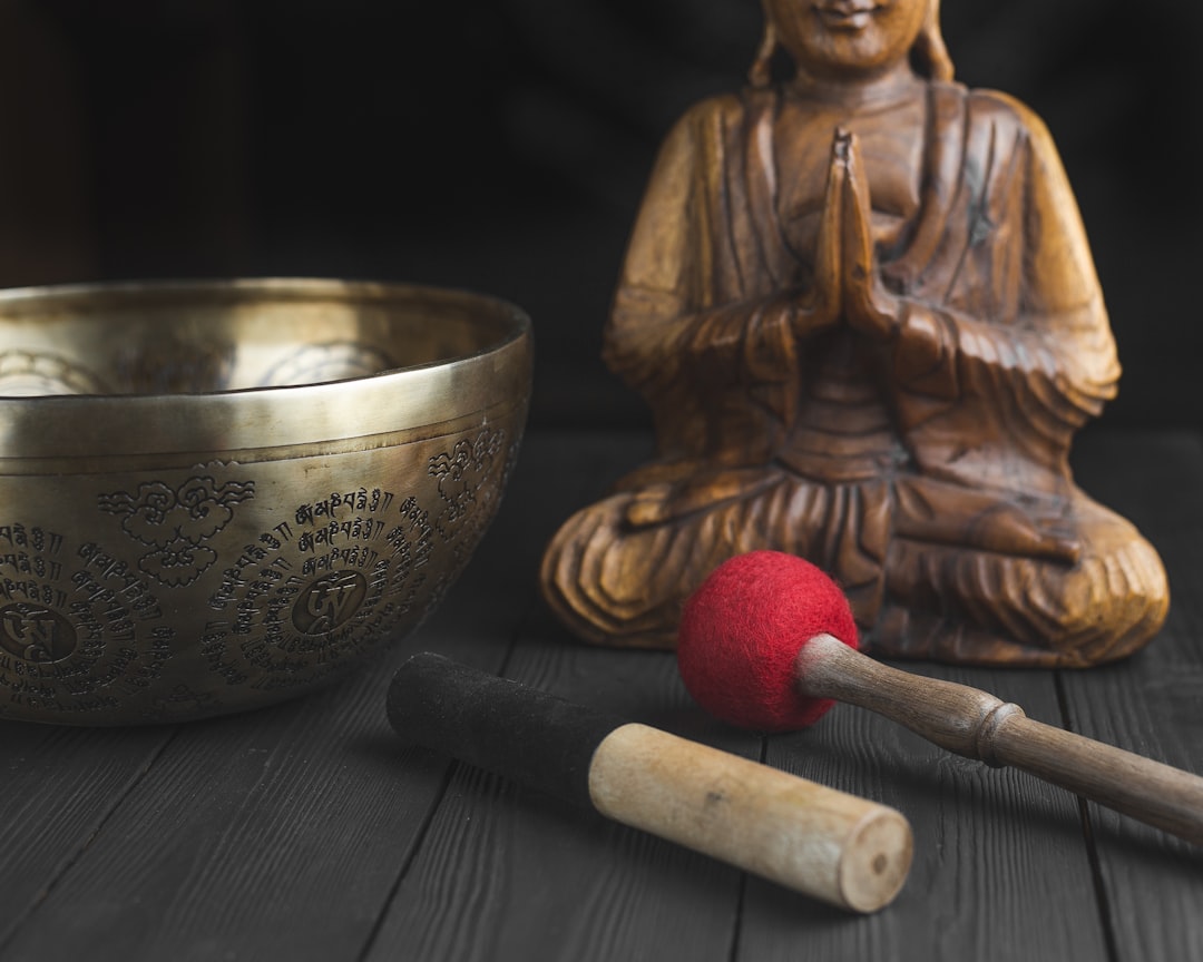 Buddha with meditation bowl
